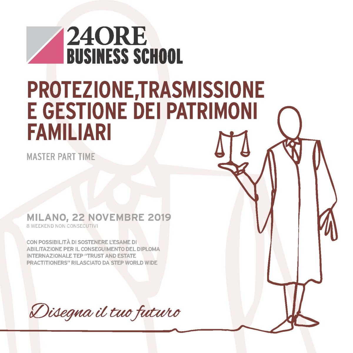 Gianmarco Di Stasio and Annalisa Domizi speaker at "Protezione trasmissione e gestione dei patrimoni familiari", a master organized by 24ORE Business School