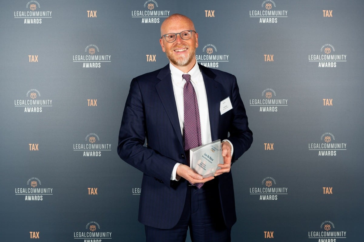 Leo De Rosa vincitore ai Legalcommunity Tax Awards 2019 nella categoria Best Practice Private Clients & Wealth Management