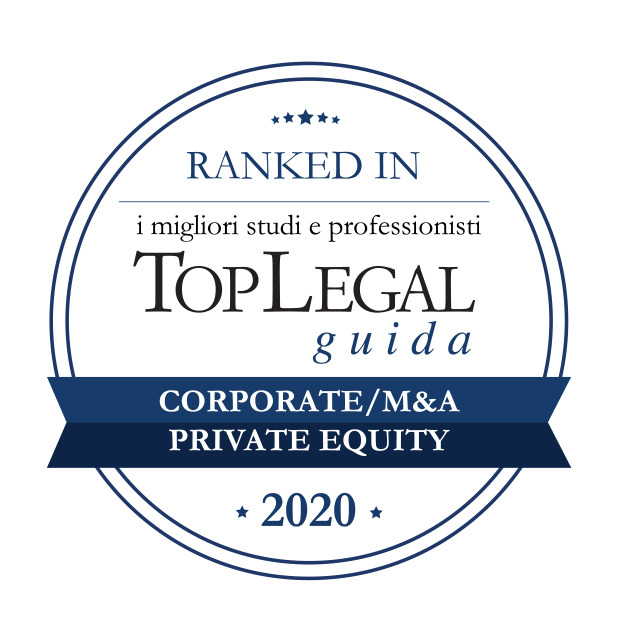 The firm is awarded among the Top Legal Ranked In 2020 in corporate M&A and private equity categories