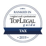 Lo Studio riconosciuto da Top Legal Ranked In 2019 nella categoria Tax